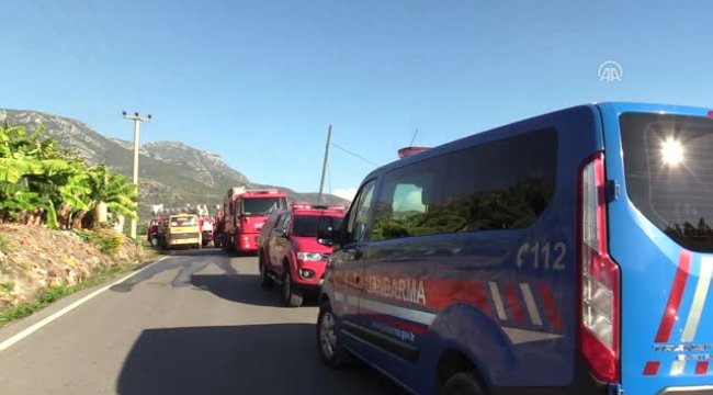 Alanya'da Çalılık Yangını