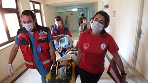 Devlet Hastanesinde Yangın Tatbikatı