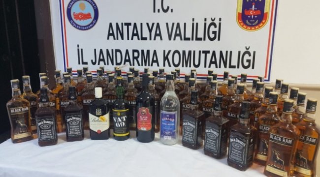 Antalya'da Kaçak İçki Operasyonu