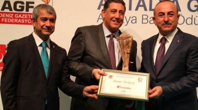Antalya Gazeteciler Cemiyeti'ne ödül!