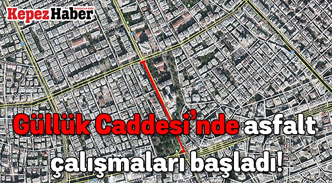 Güllük Caddesi'nde asfalt çalışmaları başladı!