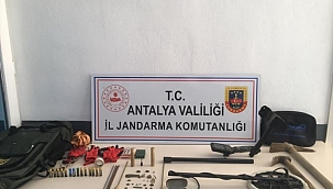 Antalya'da Kaçak Kazı Yapan Bir Kişi Yakalandı