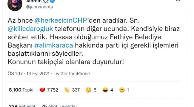 Jahrein Alim Karaca Hakkında Açıklama Yaptı!