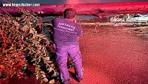 Antalya'da Fırtına ve Yağışa Anında Müdahale