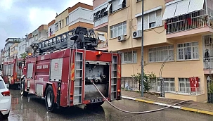 Antalya'da Apartmanda Kömürlüğünde Yangın Çıktı