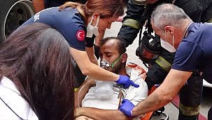 Kepez'de apartman yangını: 6 kişi hastanede