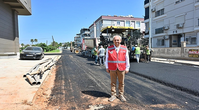 Kepez'de alt yapı tamam, sıcak asfalt yolda!
