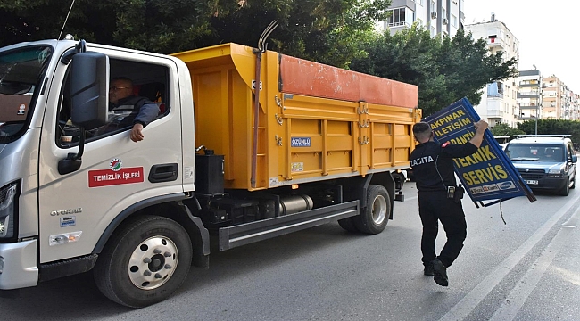 Kepez'de Yol ve Kaldırım İşgallerine Sıkı Müdahale