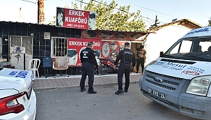 Kepez'de berber denetimi: Ruhsatsız ve hijyen ihlali tespit edildi