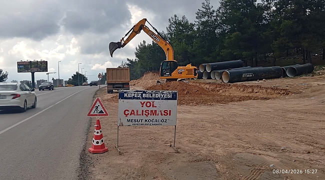 Kepez'de kritik cadde yenileniyor, trafik rahatlayacak