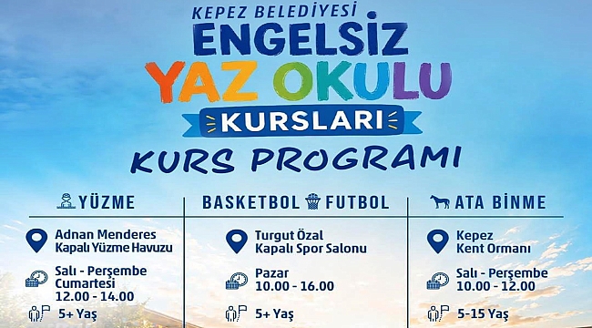 Kepez'de Engelleri Aşan Yaz Okulu Başlıyor
