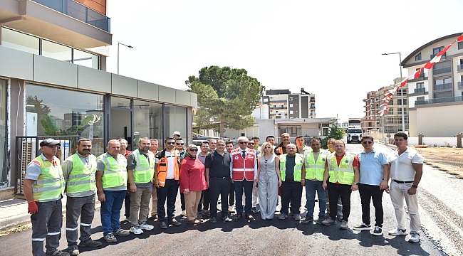 Kepez'de sathi asfalt sezonu dualarla başladı