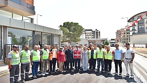 Kepez'de sathi asfalt sezonu dualarla başladı